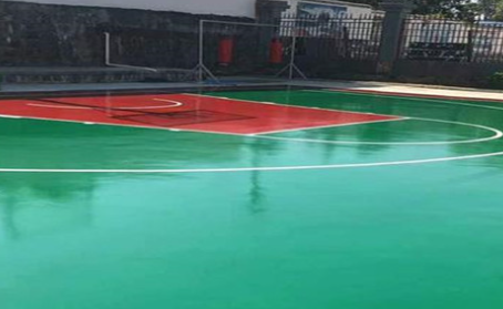 嘉定篮球场翻新地面